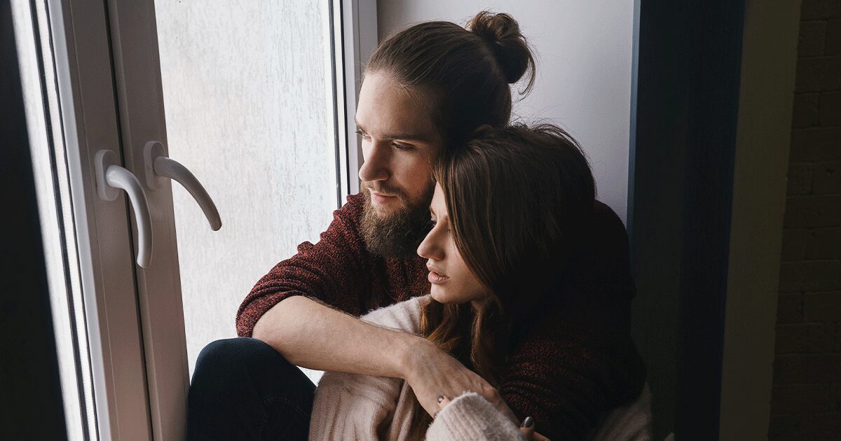 couple discusses how to navigate pressure from friends and family when considering abortion